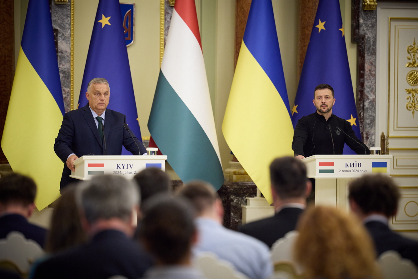 Володимир Зеленський і Віктор Орбан обговорили співпрацю на рівні ЄС та очікування від угорського головування. Фото з сайту president.gov.ua